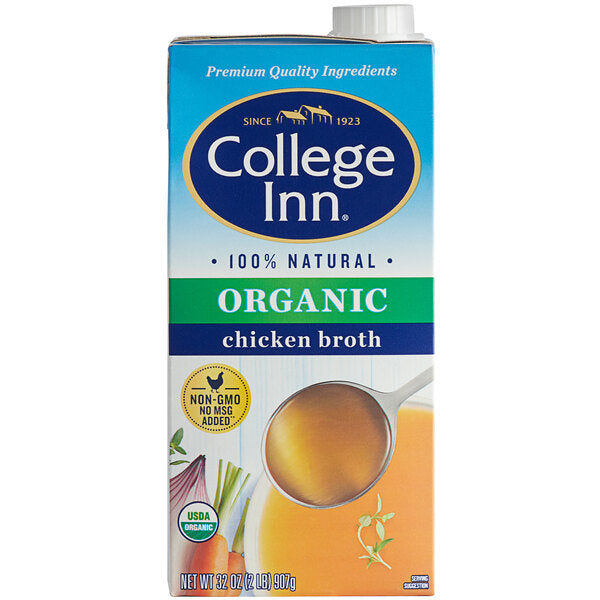 College Inn 32 oz. Organic Chicken Broth - 12/Case