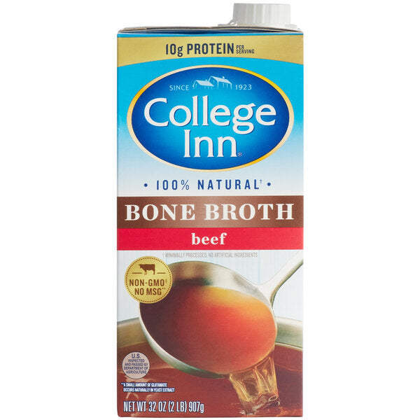 College Inn 32 oz. Beef Bone Broth - 12/Case