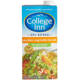 College Inn 32 oz. Less Sodium Vegetable Broth - 12/Case