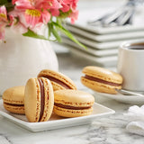 White Toque French Caramel Macarons - 105/Case