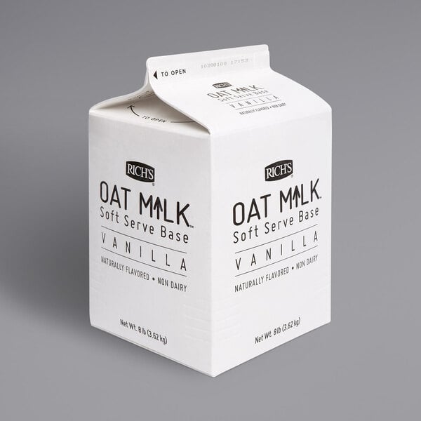 Rich's Plant-Based Vanilla Oat Milk Soft Serve Base 8 lb. - 4/Case