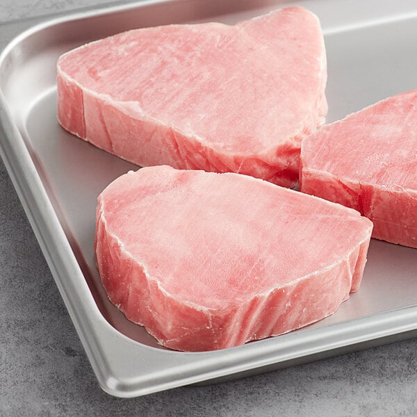 8 oz. Sushi Grade Ahi Tuna Portions - 10 lb.