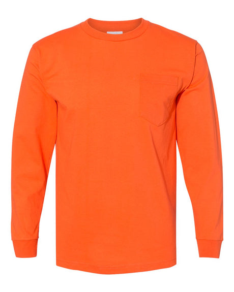 Bayside® USA-Made Long Sleeve Pocket T-Shirt