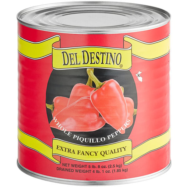 Del Destino #10 Can Roasted Piquillo Peppers - 6/Case
