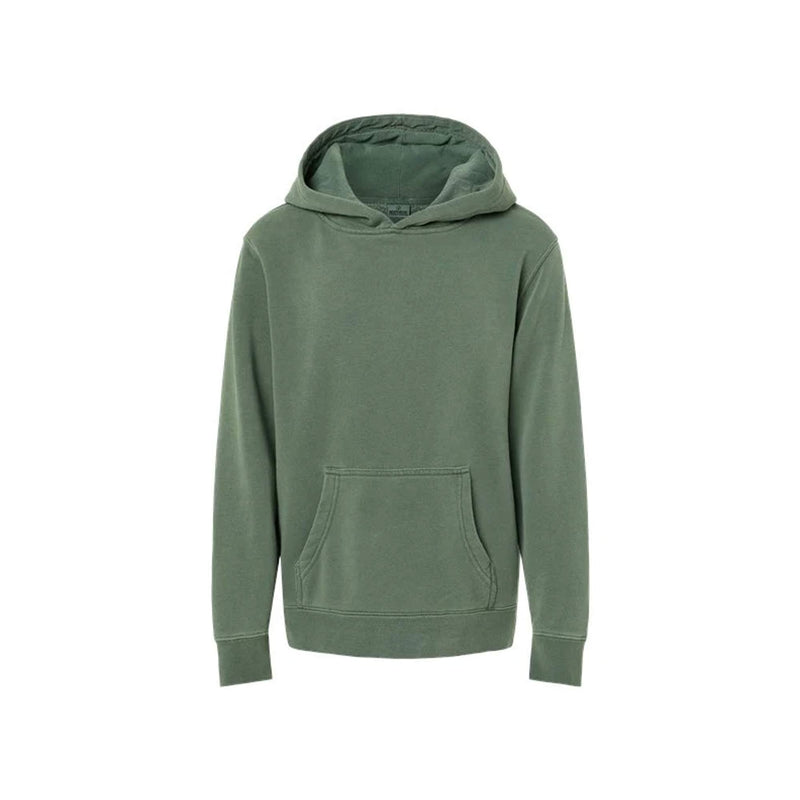 Youth Midweight Pigment-Dyed Hooded Sweatshirt