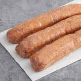 Warrington Farm Meats 7" 3/1 Hot Italian Sausage Links 1 lb. - 10/Case