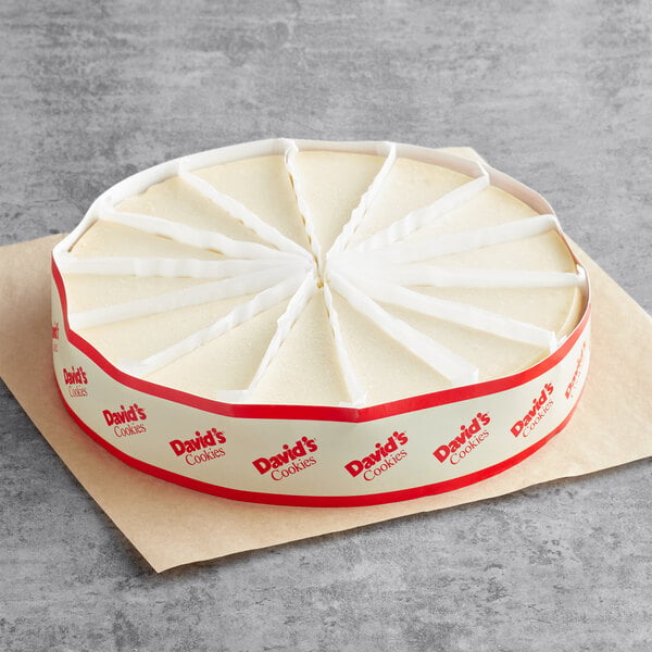 David's Cookies 14-Slice Pre-Cut New York Cheesecake 68 oz. - 2/Case