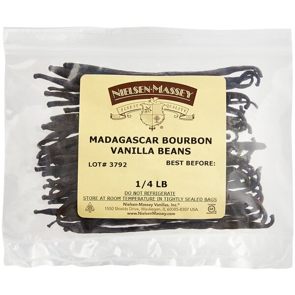 Nielsen-Massey Madagascar Bourbon Vanilla Beans 1/4 lb.