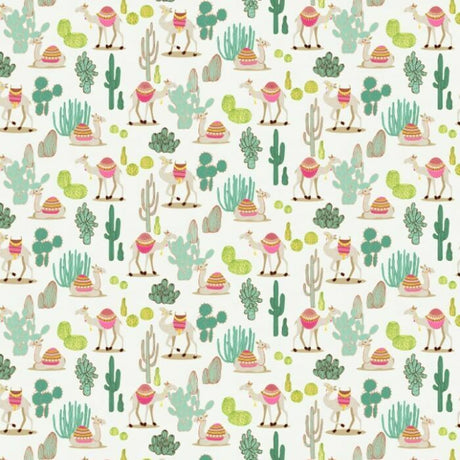 Printed Spandex Happy Camel Conversational Dye