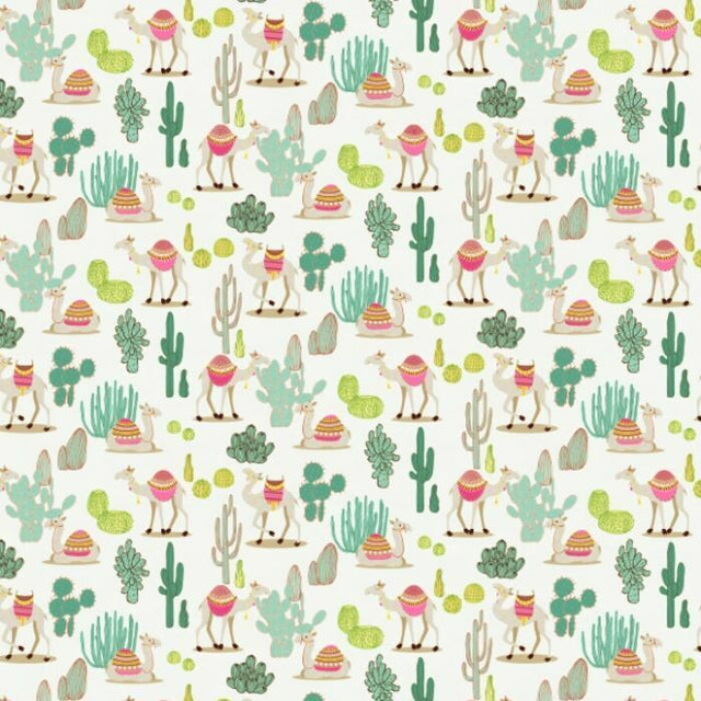 Printed Spandex Happy Camel Conversational Dye