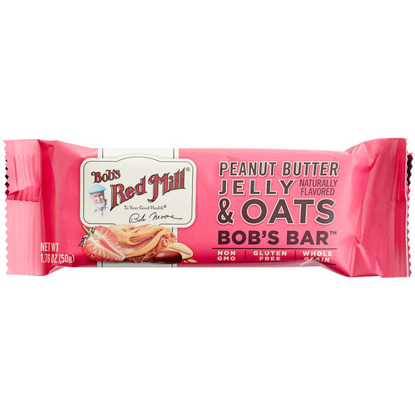 Bob's Red Mill 1.76 oz. Peanut Butter Jelly & Oats Bar - 144/Case
