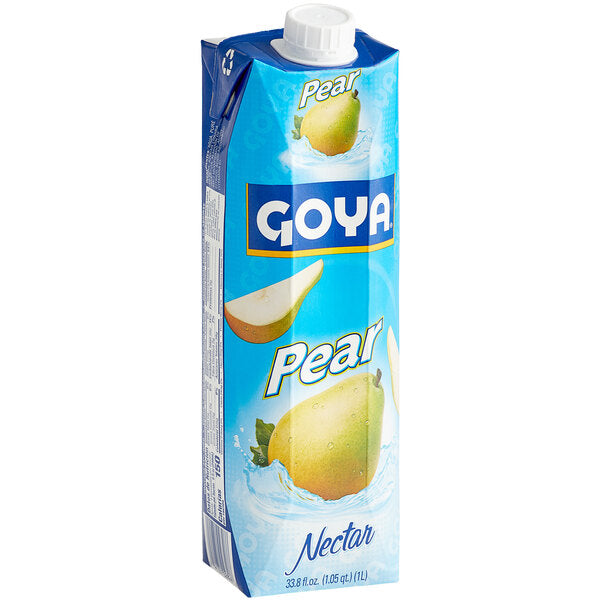 Goya 33.8 fl. oz. Pear Nectar - 12/Case