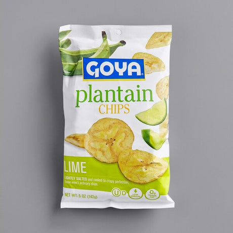 Goya 5 oz. Lime Plantain Chips - 12/Case