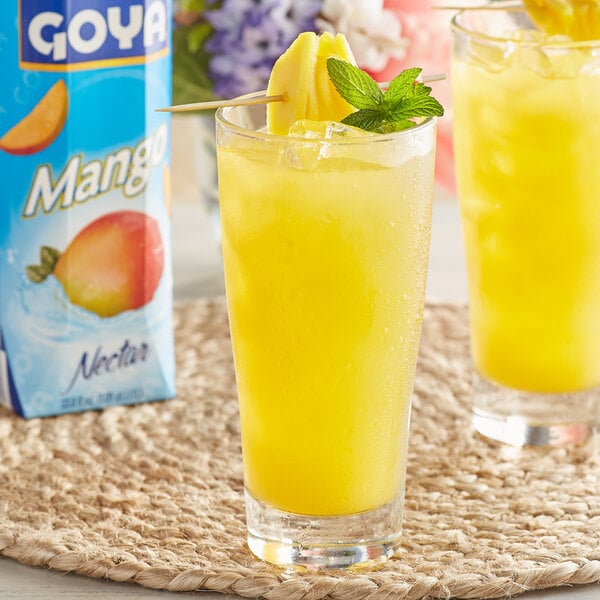 Goya 33.8 fl. oz. Mango Nectar - 12/Case