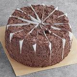 David's Cookies Annie's 14-Slice Pre-Cut Chocolate Overload Cake 7.2 lb. - 2/Case