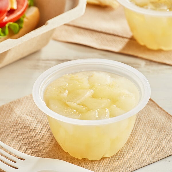 Premium Diced Pears in Natural Juice 4.5 oz. Cups - 96/Case