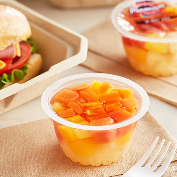 Premium Tropical Fruit Mix in Natural Juice 4.5 oz. Cups - 96/Case