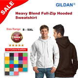 Gildan® Heavy Blend Full-Zip Long Sleeve Hooded Sweatshirt