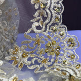 Beaded Double Sided Lace Trimming 6"