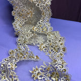 Beaded Double Sided Lace Trimming 6"
