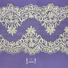 Beaded Lace Trimming Double Sided White