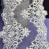 Beaded Double Sided Lace Trimming 6"