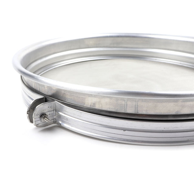 Heavy Gauge Stainless Steel Flour Sieve 16" Diameter, Mesh #50 (Extra Fine) - for Sugar