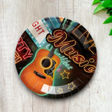 8 Ct. Nashville Music City Party Paper Dinner Plates Country Music Themed Disposable Plate 9"