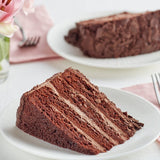 David's Cookies Annie's 14-Slice Pre-Cut Chocolate Overload Cake 7.2 lb. - 2/Case