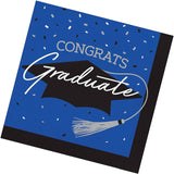 Creative Converting School Spirit Blue Graduation Dinner Napkins – 108ct