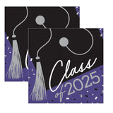 Creative Converting School Spirit Purple Class of 2025 Paper Dinner Napkins – 108 Count