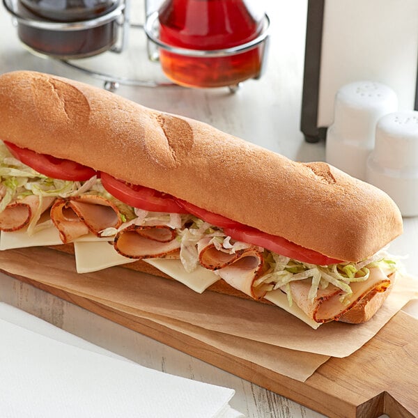 Udi's 12" Individually Wrapped Gluten-Free Hoagie Roll - 12/Case