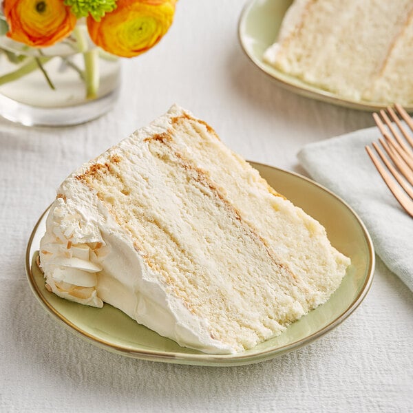 David's Cookies Annie's 14-Slice Pre-Cut Coconut Cloud Cake 5.6 lb. - 2/Case