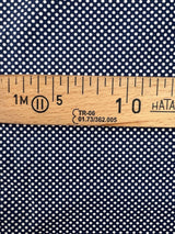 Cotton Poplin Blue Polka Dot