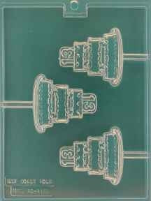 Celebration Cake Pop 13 Chocolate Mold - ECAO1159