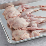 Manchester Farms 4-5 oz. Fresh Semi Boneless Quail with Feet - 24/Case