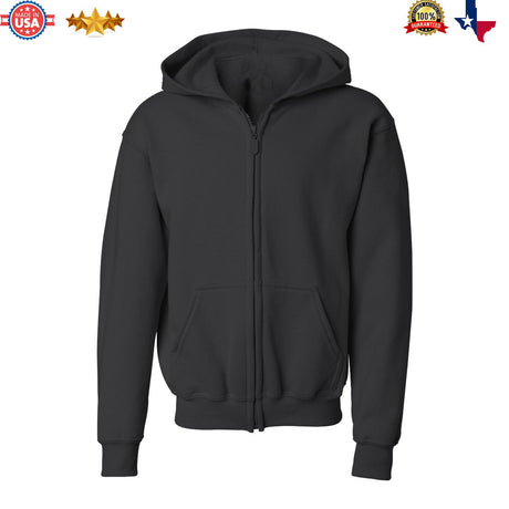 Gildan Heavy Blend Youth Full Zip Hooded Sweatshirt