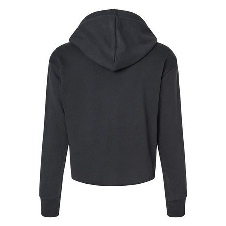 Image 1: Bella Canvas Women's Crop Fleece Long Sleeve HoodieImage 2: Women's cropped fleece hoodie styleImage 3: Soft long sleeve crop sweatshirtImage 4: Premium Bella Canvas fashion hoodieImage 5: Blank crop hoodie for custom printingImage 6: Trendy women's fleece apparel