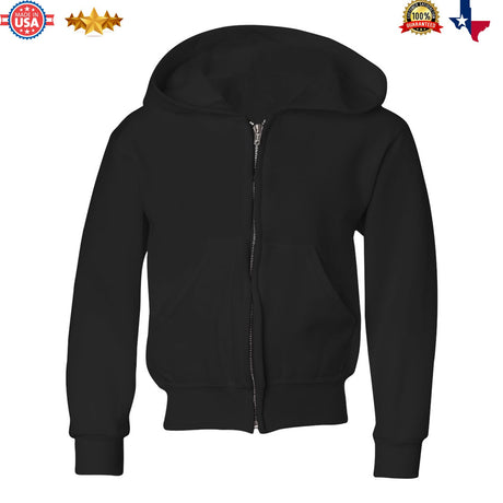 JERZEES® NuBlend Youth Full Zip Hooded Sweatshirt