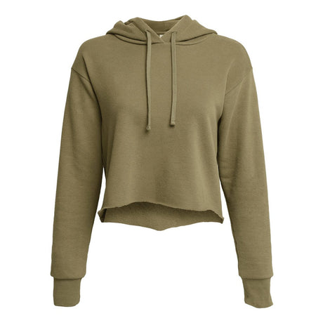Image 1: Bella Canvas Women's Crop Fleece Long Sleeve HoodieImage 2: Women's cropped fleece hoodie styleImage 3: Soft long sleeve crop sweatshirtImage 4: Premium Bella Canvas fashion hoodieImage 5: Blank crop hoodie for custom printingImage 6: Trendy women's fleece apparel