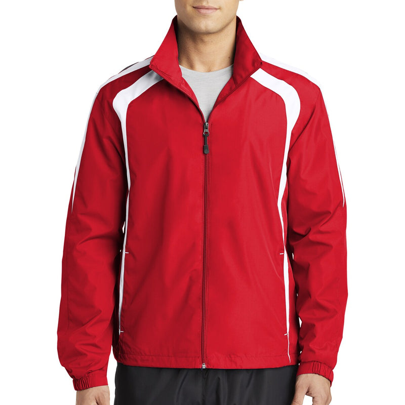 Sport-Tek Men's Colorblock Raglan Jacket popular choice for Man With a stylish and comfortable jacket suitable for various outdoor activities and casual wear