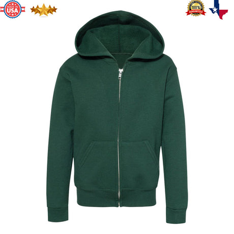 JERZEES® NuBlend Youth Full Zip Hooded Sweatshirt