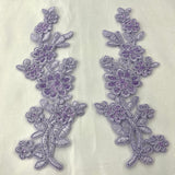 Beaded Floral Lace Applique