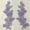 Beaded Floral Lace Applique