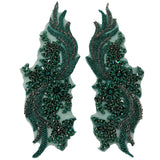 Crystal Rhinestone Floral Applique