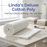 Cotton Poly Blend Batting 96" Wide By The Yard