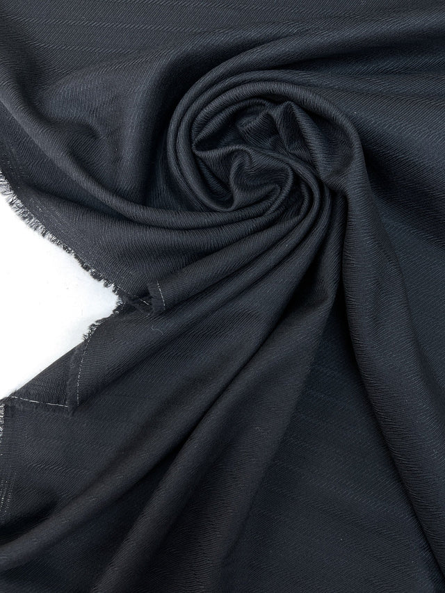 Black Wool Twill