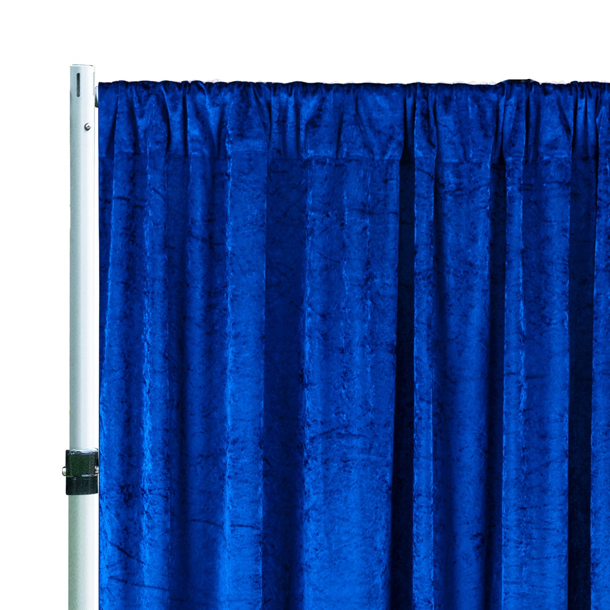 Velvet Backdrop Drape 12 ft x 57 in Royal Blue