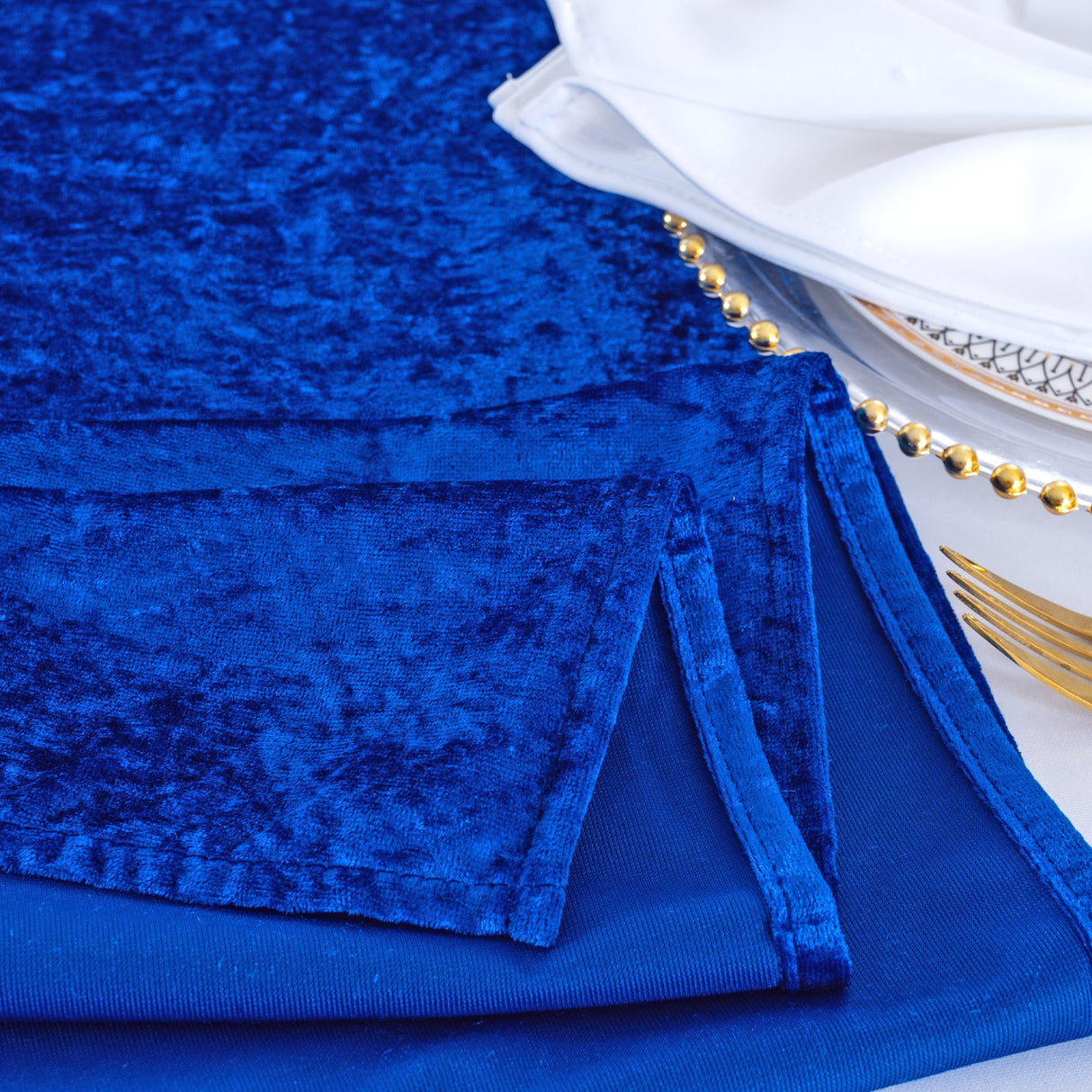 Velvet Table Runner 13x108 Royal Blue