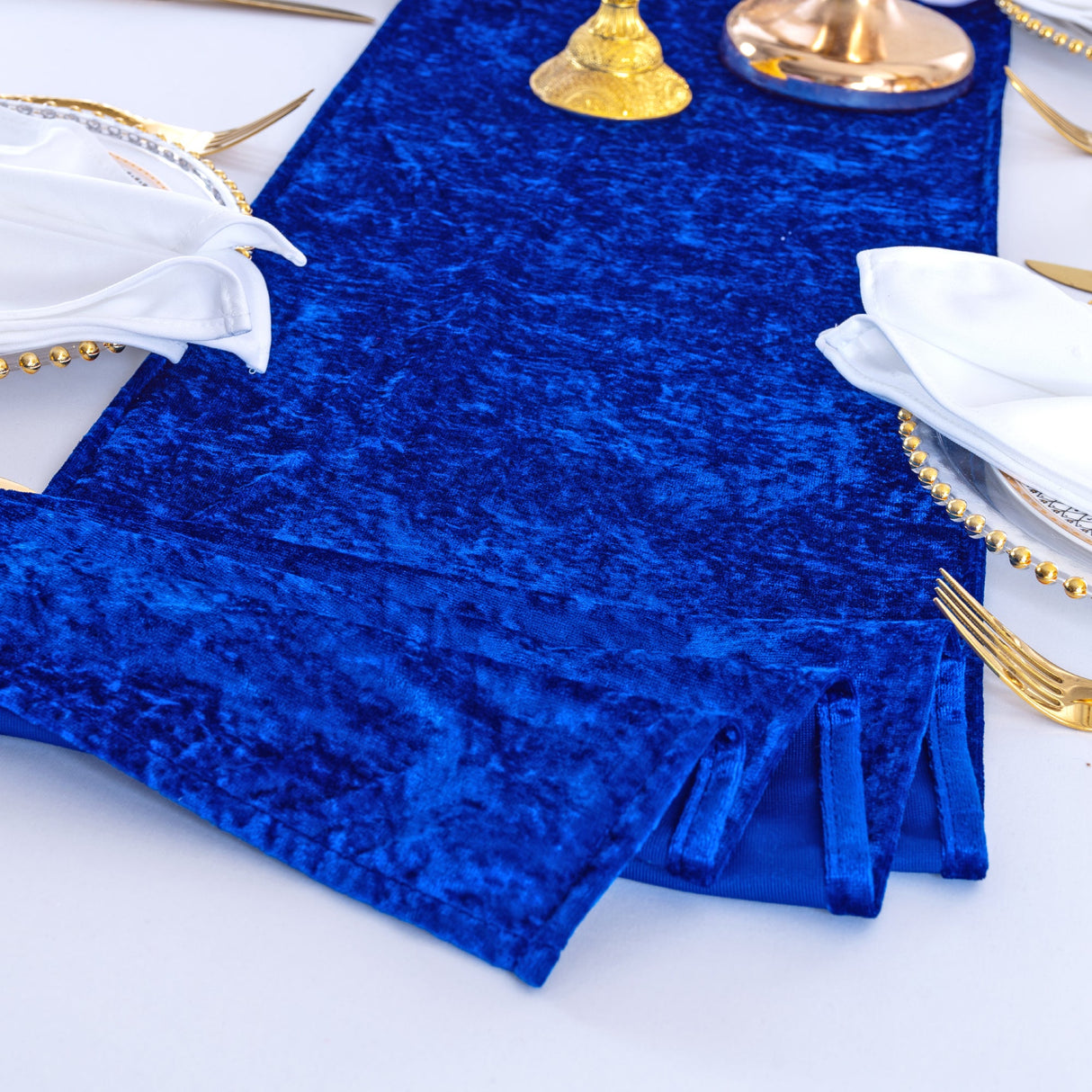 Velvet Table Runner 13x108 Royal Blue